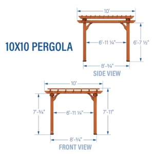 wood pergola