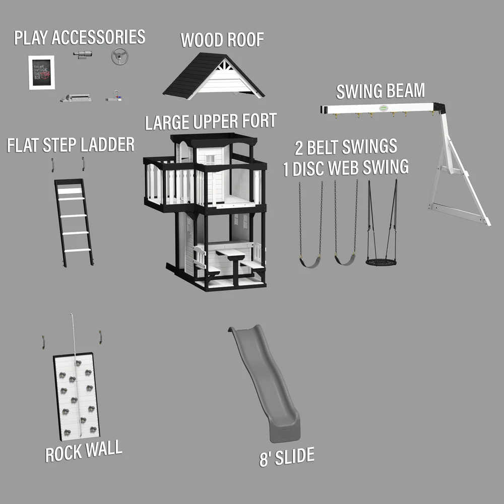 CANYON CREEK SWING SET – WHITE