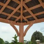 Wooden Pergola With Canopy